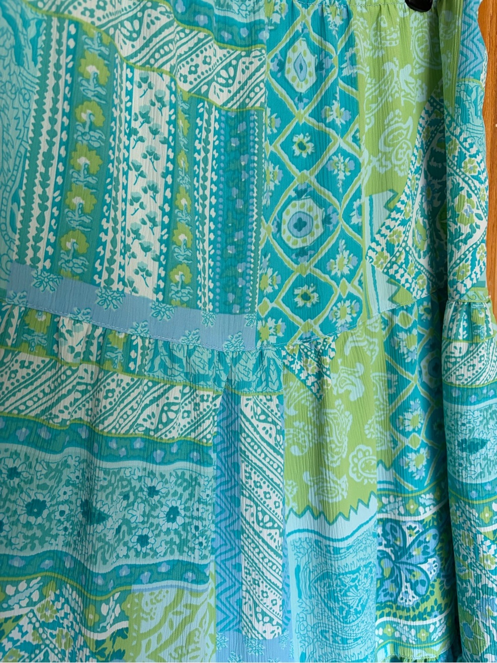Cottagecore VTG Patchwork Maxi Skirt - Picture 5 of 5